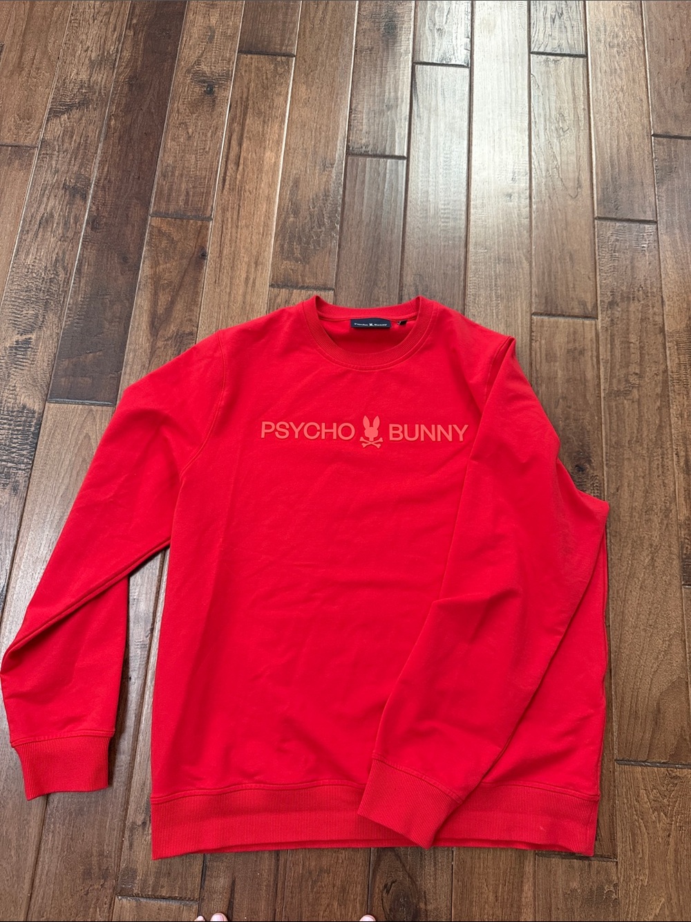 Psycho Bunny Red Logo Crewneck Sweatshirt